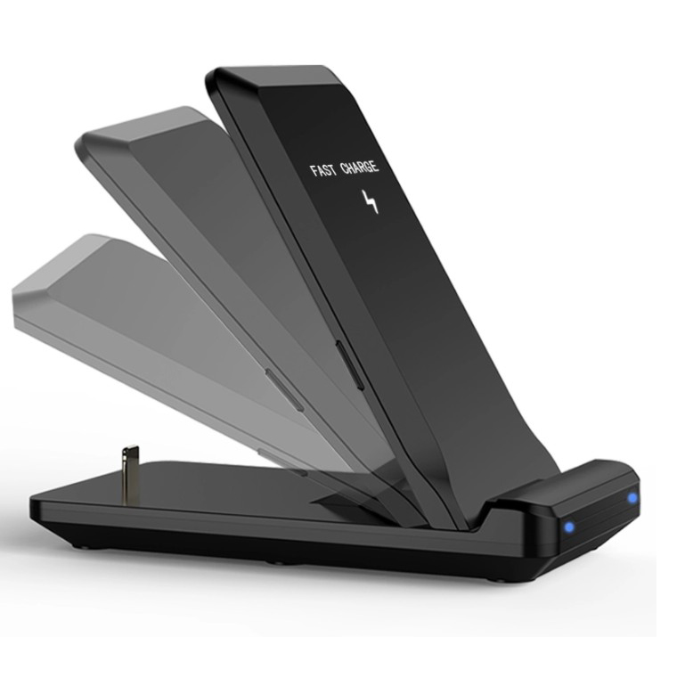 Новое Трендовое Беспроводное зарядное устройство 2 в 1 QI для Samsung S10/Iphone /xiao mi/ Galaxy Buds Dock Holder, 2021