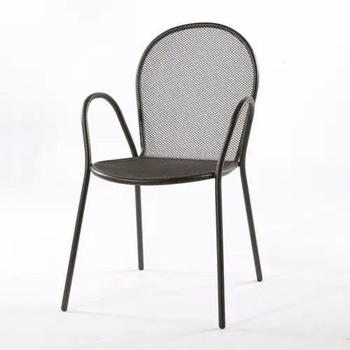 outdoor garden products expanded metal frame mesh garden dinning chair