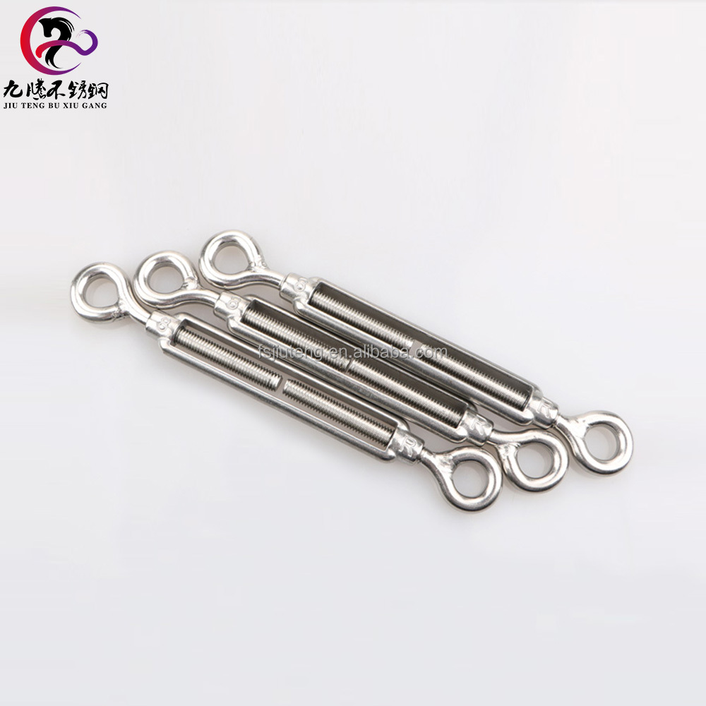Factory wholesale stainless steel open body eye-eye turnbuckle
