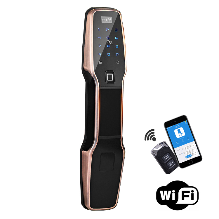 Автоматический интеллектуальный Wi-Fi биометрический отпечаток пальца умный дверной замок