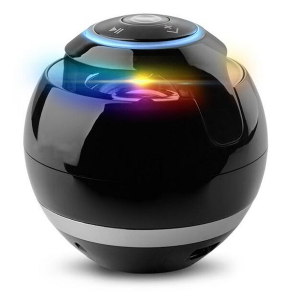 Amazon новый A18 мяч LED Мини Бас Портативный беспроводной Bluetooth динамик с FM радио TF Mic USB