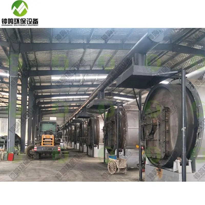 Шанцю Zhongming eco-friendly отходов шин для дизельного топлива пиролиза завод по переработке изношенных автошин для продажи