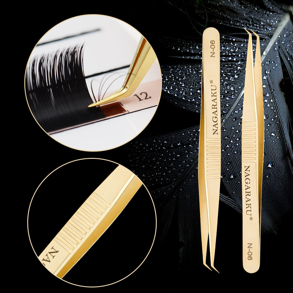 NAGARAKU N-06 Make Up Инструменты ресниц Пинцет вентиляторы ресниц Пинцет русский объем пинцет