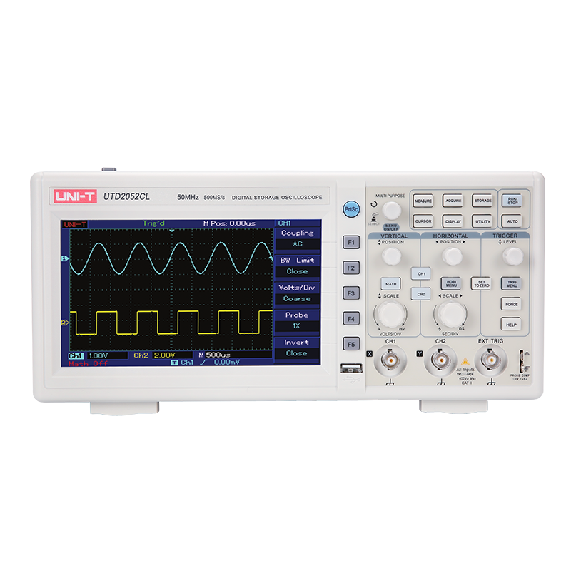 UNI-T UTD2052CL цифровой осциллограф с частотой захвата сигнала до 2000wfms / s