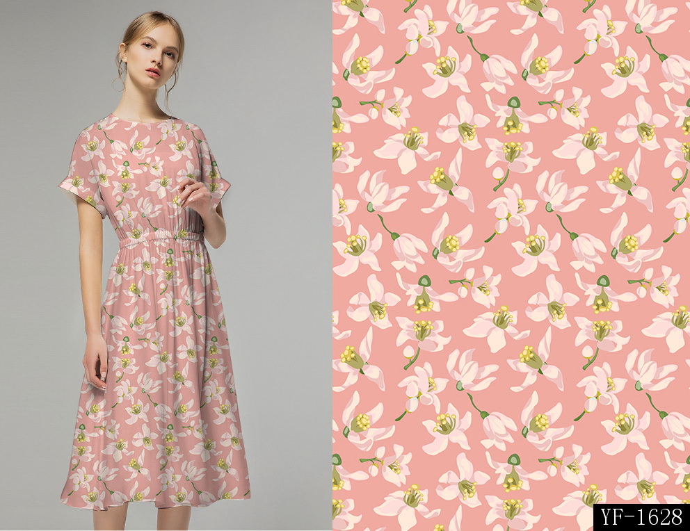 Digital Print 120d*30s High Crepe Rayon Viscose