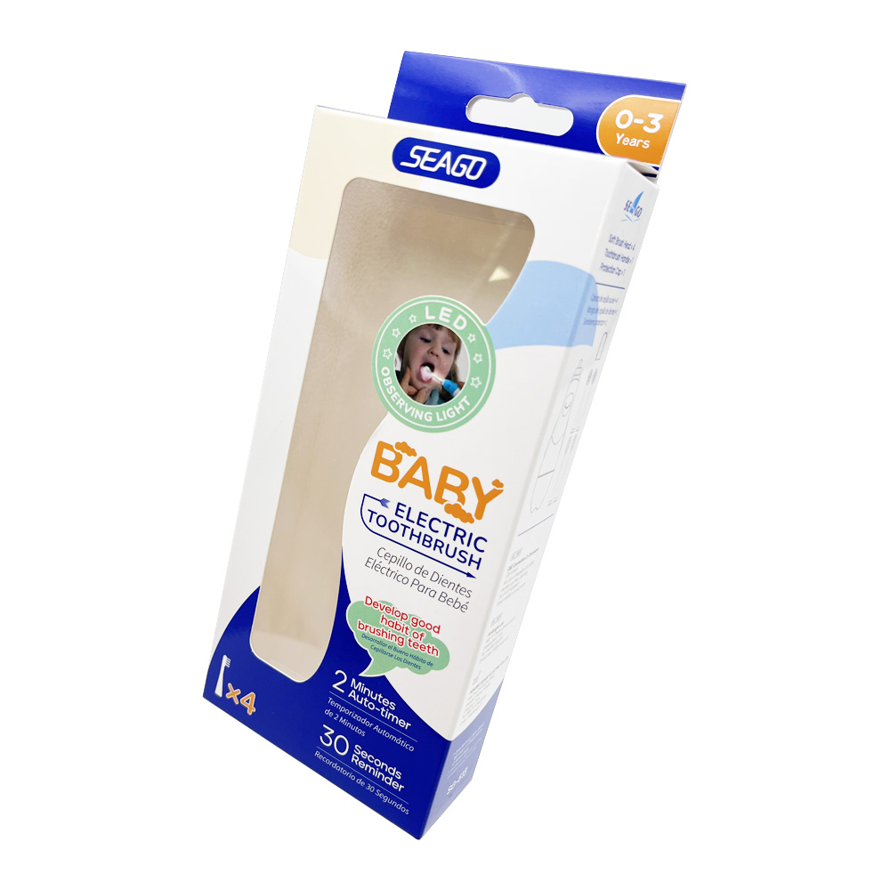 Children's electric toothbrush packaging box window box wholesale paper packaging