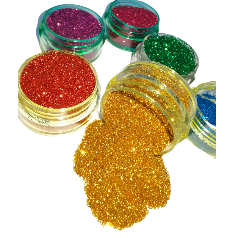 Flash Gold glitter powder glitter for glitter ink textile screen printing
