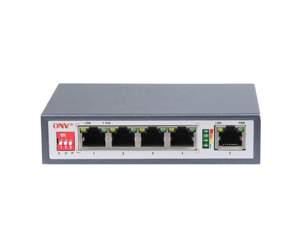 NEW AI POE switch 4 POE ports and 1 Ethernt port for CCTV security