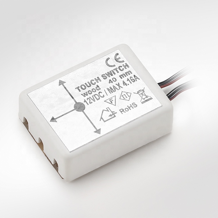 2021 Hot Wood Mirror Switch 12V DC Wood Range 30-40mm ABS Led Mirror Touch Switch