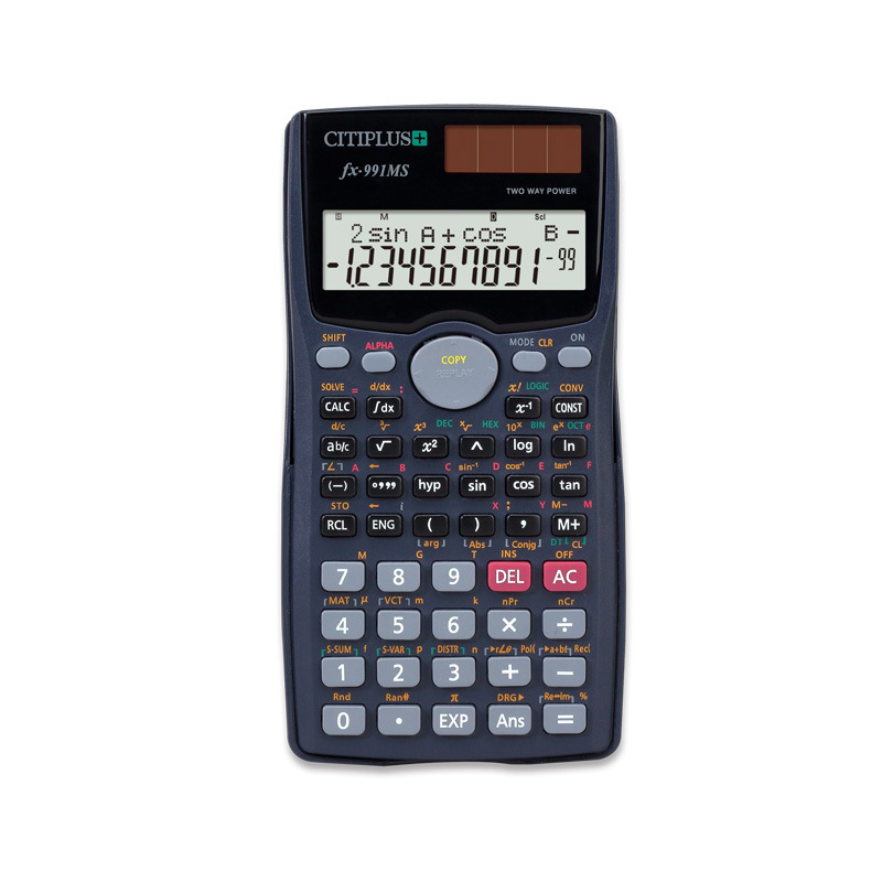 Пользовательский логотип научный калькулятор FX-100MS инженерия индивидуальный студент вычислить калькулятор scientifica Calculator