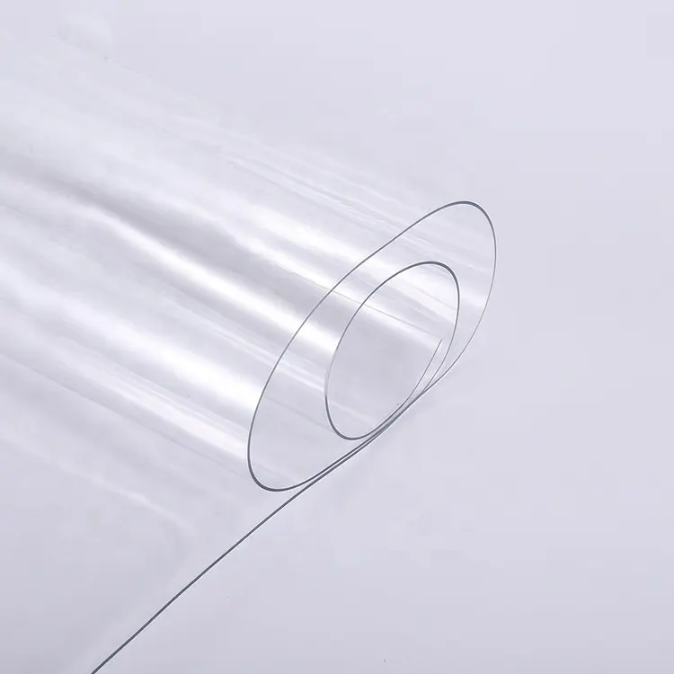 Fuxing Customized Super Soft Plastic Transparent Film Packaging Transparent Vinyl Shrink Sheet Packaging PVC Roll Sheet Film