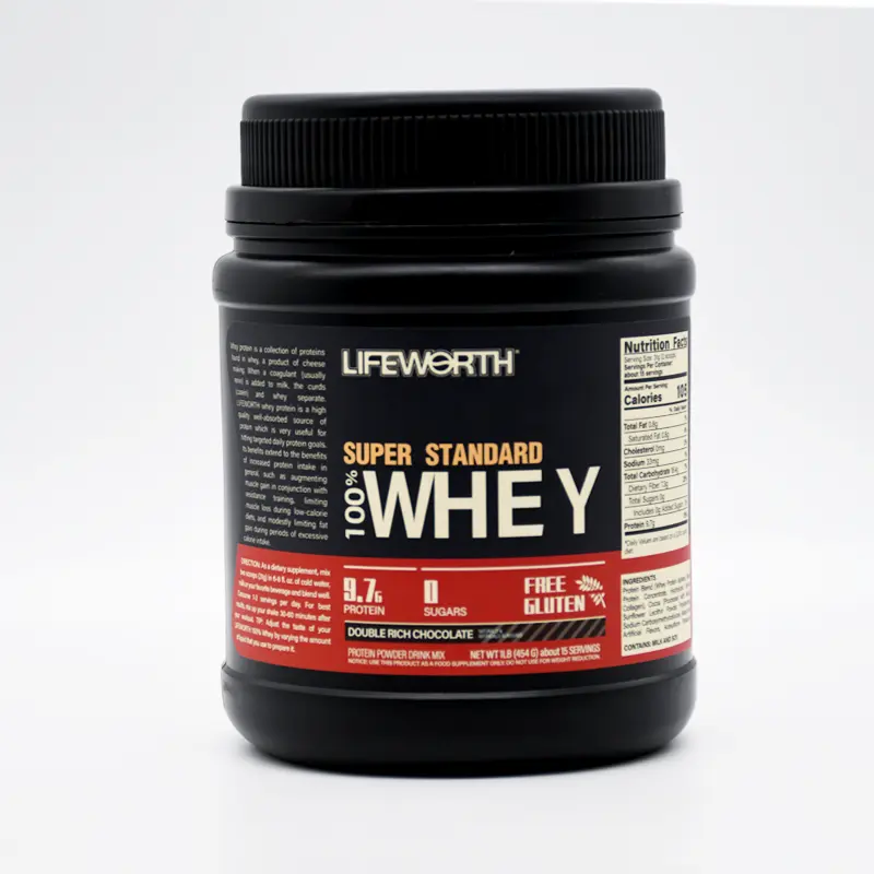 LIFEWORTH factory price stock whey protein powder 1lb 454g 30%/70% protein gold standard