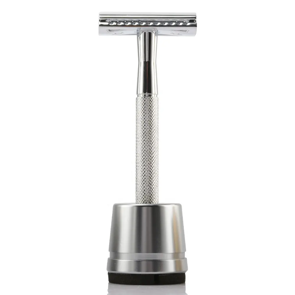 Wholesale American Metal Handle Double Edge Head Safety Razor with Stand