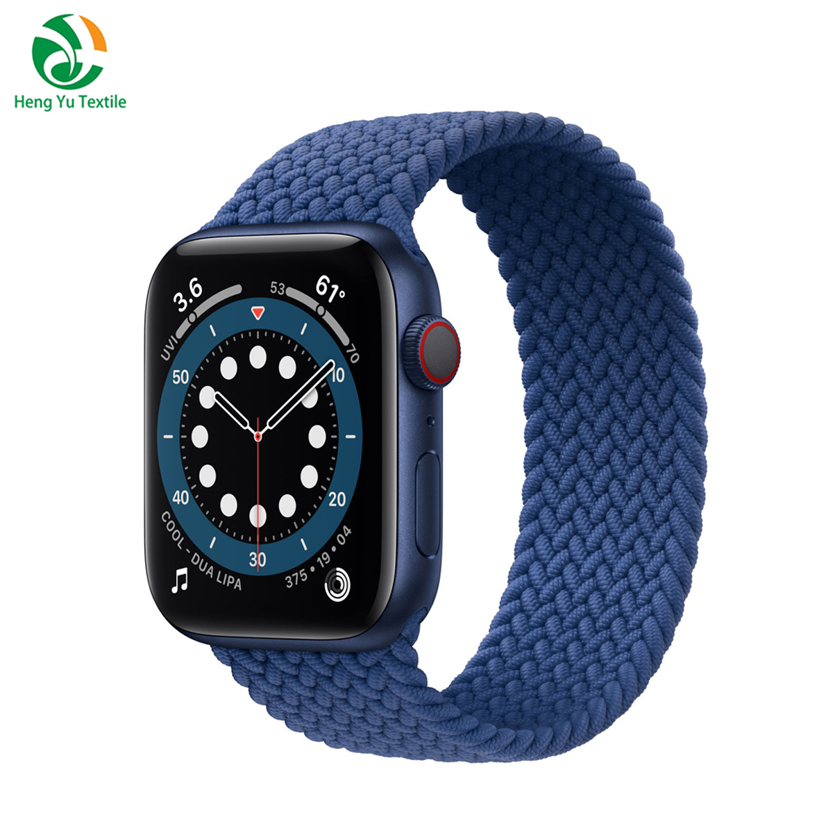 Оптовая продажа с завода, тканый ремень для часов apple Watch с логотипом на заказ