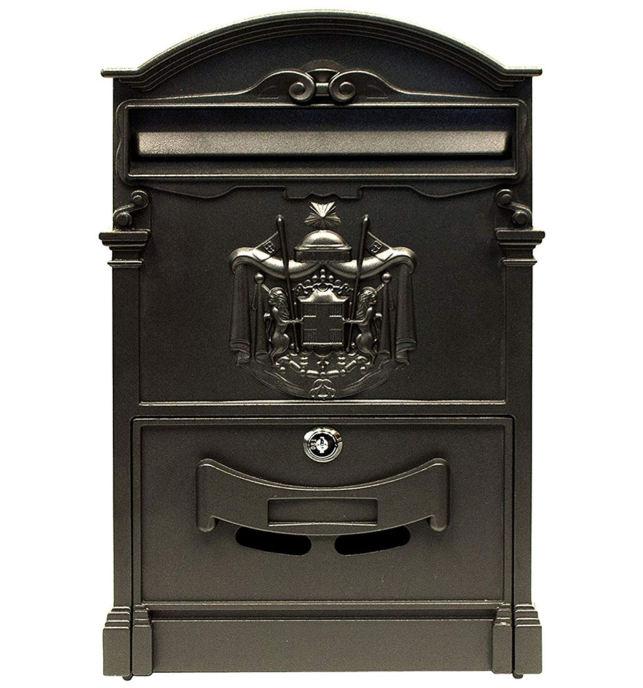 zhenzhi Outdoor mailbox retro European aluminum alloy wall - mounted mailbox