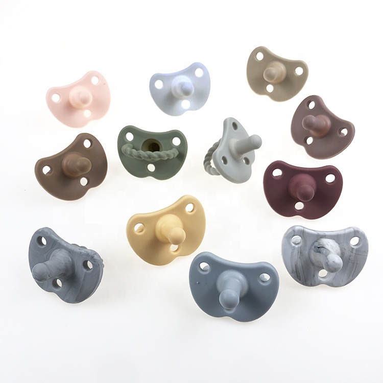 custom logo silicone nipple baby dummy pacifier