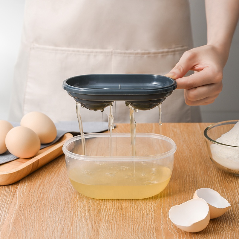 Amazon Hot Selling Egg Yolk Separator Filter For Cooking With Filter Storage Box Baking Tools Divider Egg Separator Premium Yolk