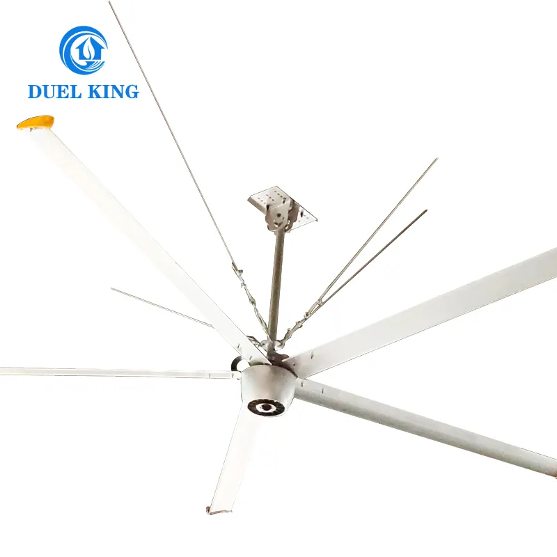 Factory Industrial Fans Low Noise 220v 1.5KW 24FT Commercial Hvls Fan Without Gearbox