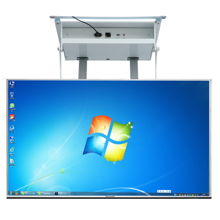 Conference system new products 90 degree flip angle available install for 32 to 70 inch TV motorized LCD TV lift
