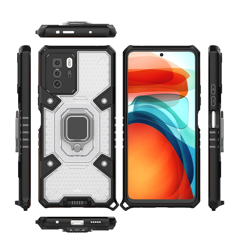 Shockproof Unbreakable PC and TPU Defender Lanyard Cell Mobile Phone Case Cover for Xiaomi mi 11 lite Redmi Note 10 pro 5G