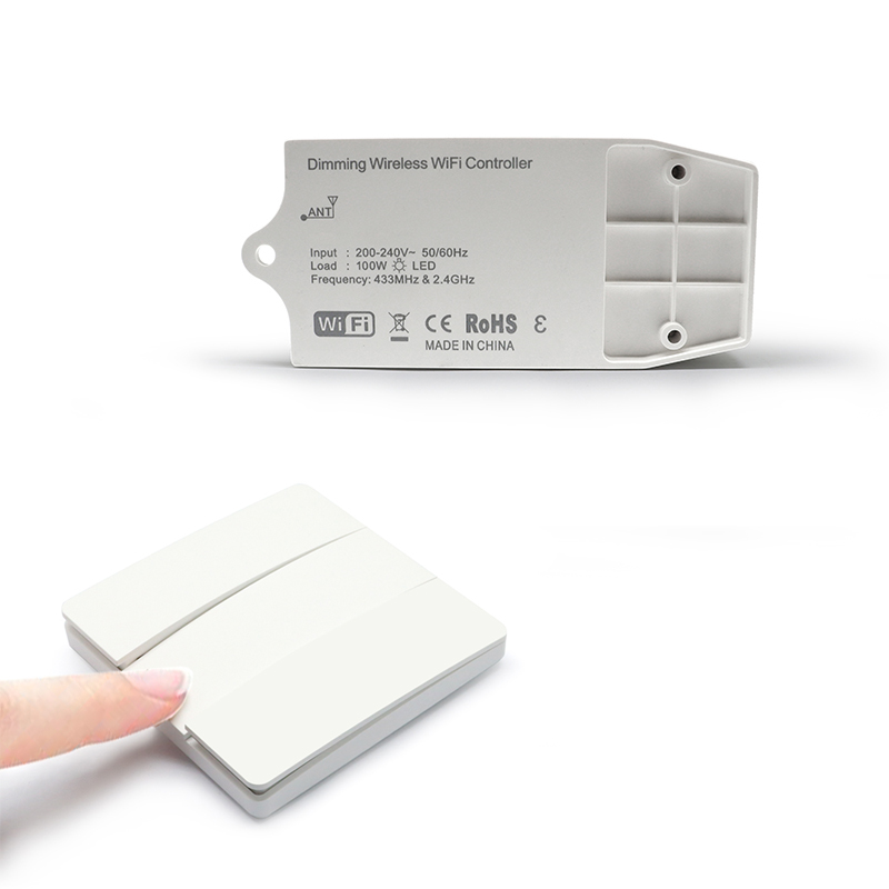 200 ~ 240 В 100 Вт умное реле wifi triac диммер модуль приемник и кинетический самозаряжающийся 433 rf переключатель