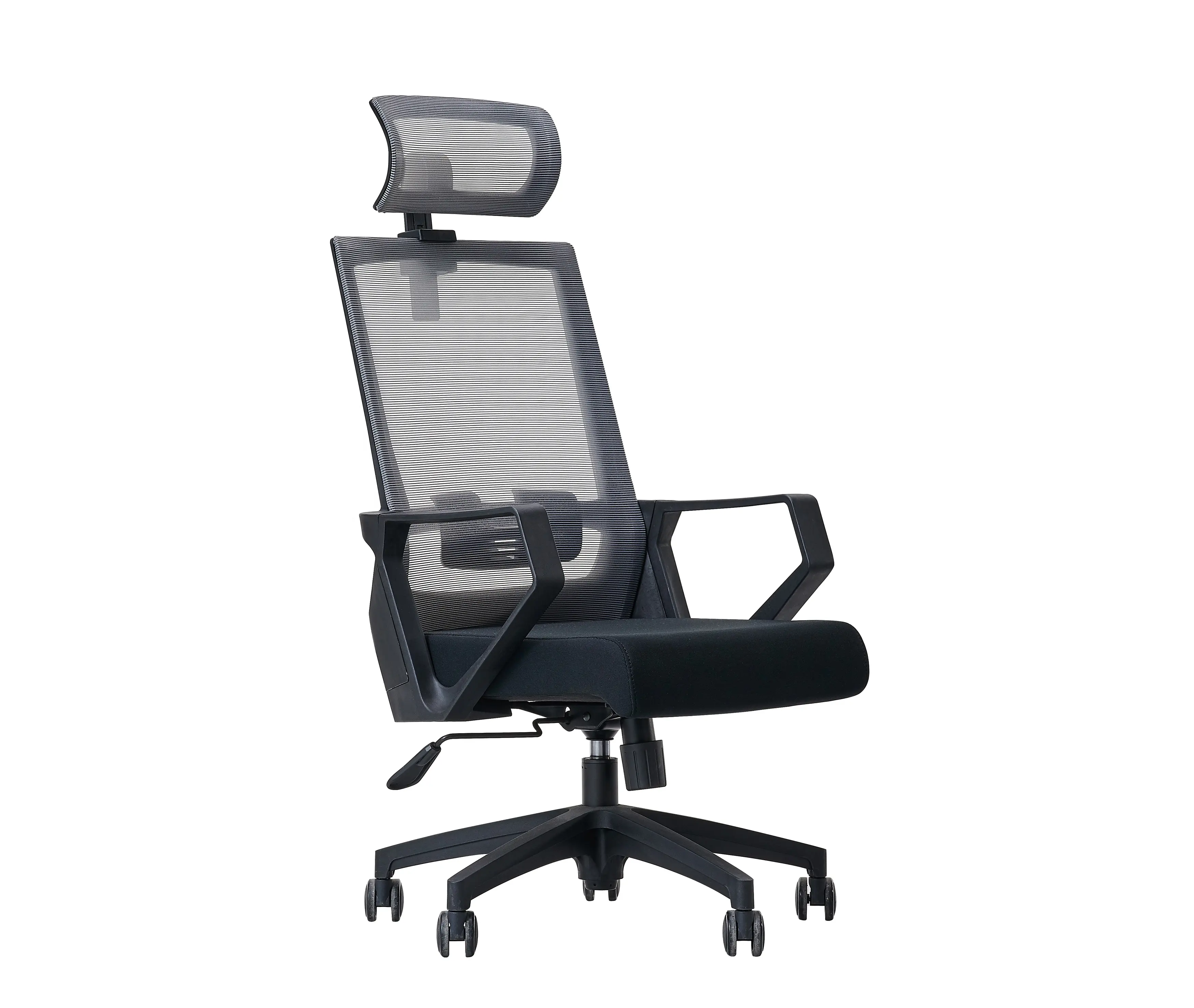 High quality adjustable office chair mesh with swivel wheel and headrest