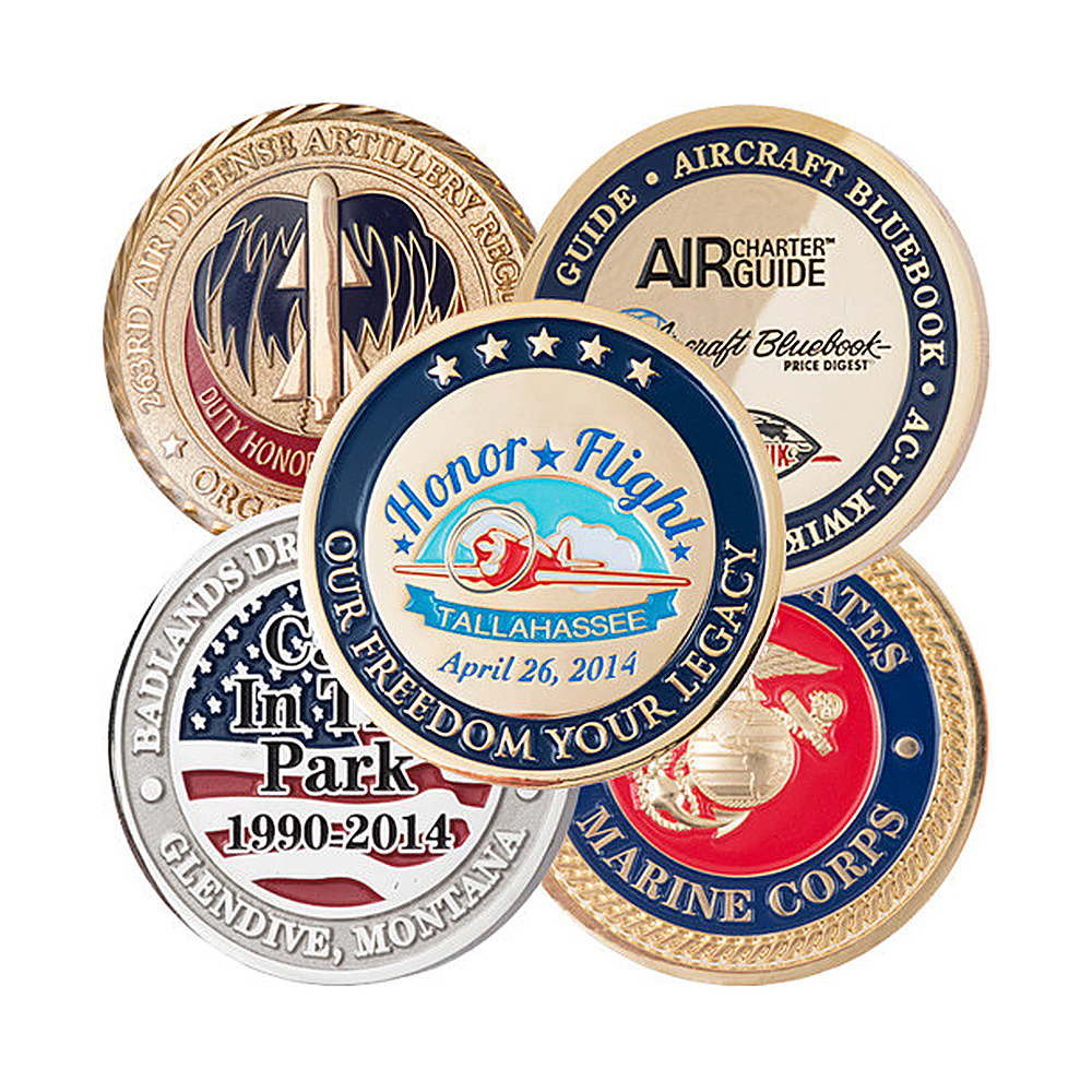 Handicraft Manufacturer Making Cheap High Quality Custom Company Logo Shiny Gold Metal Game Token Coin