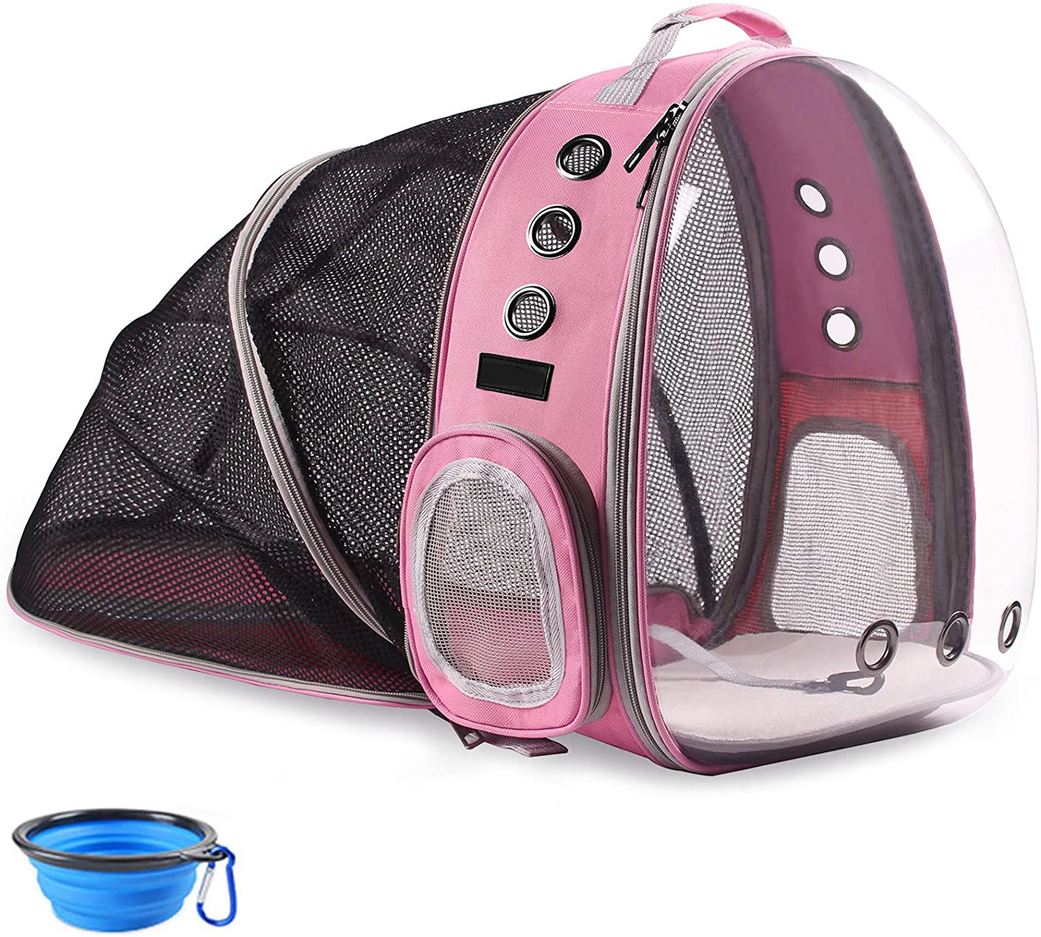 Cat Bag Breathable Portable Pet Carrier Bag Outdoor Travel Backpack Set For Cat And Dog Transparent Space Pet Backpack
