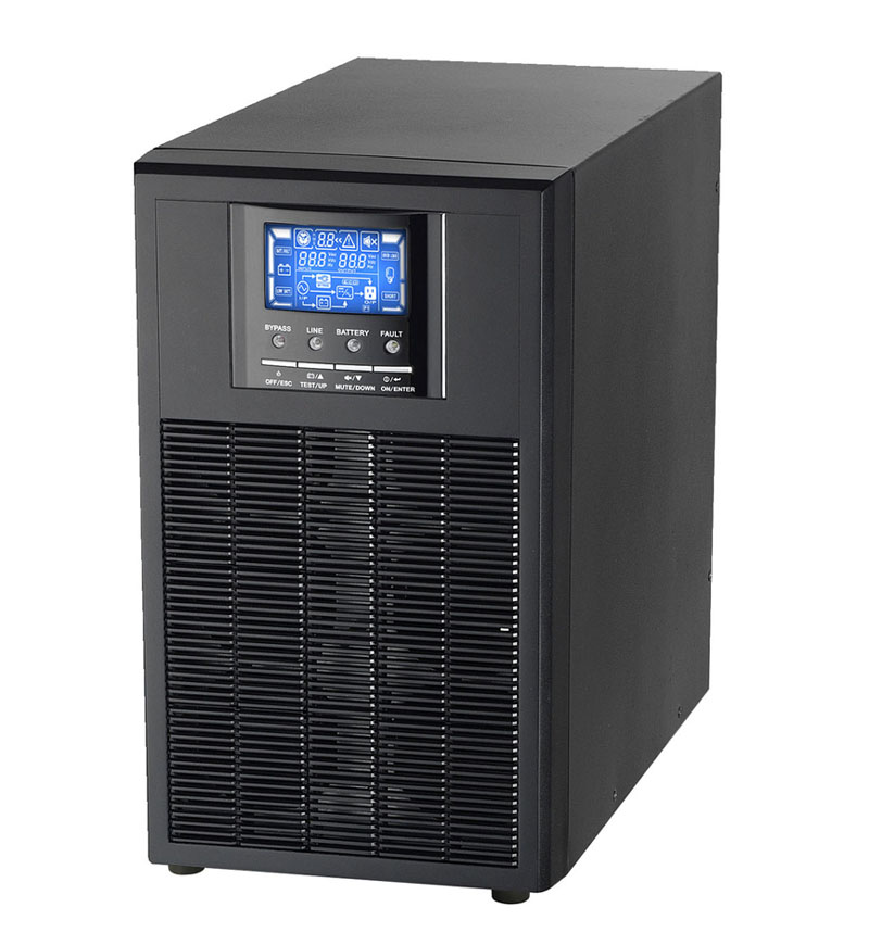 Kwskj 6kw источник бесперебойного питания одиночной фазы 6kva 6000va UPS онлайн 168V с аккумуляторные батареи 12v/7ah * 1 внутри