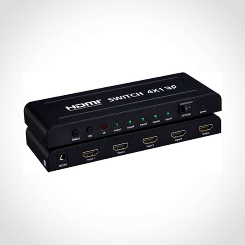 HD 4*1 4 порта HDMI переключатель IR 4k * 2k 1080P дистанционное управление 4 в 1 выход переключатель с поддержкой 3D с функцией изображения в изображении