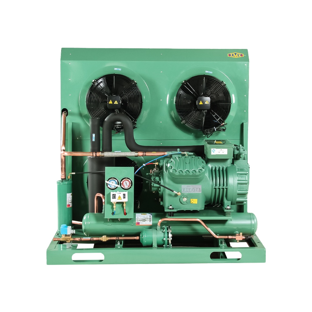 20HP Bitzer компрессор с воздушным охлаждением, конденсаторный блок для фруктов, овощей, фамата, птицы и рыбы, холодильная камера