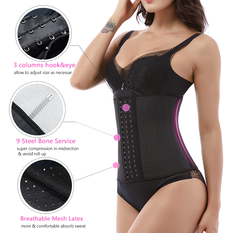 faja moldeadora reductora waste latex waist trainer bandage wrap belt trainers and shape wear for women shapewear shapers