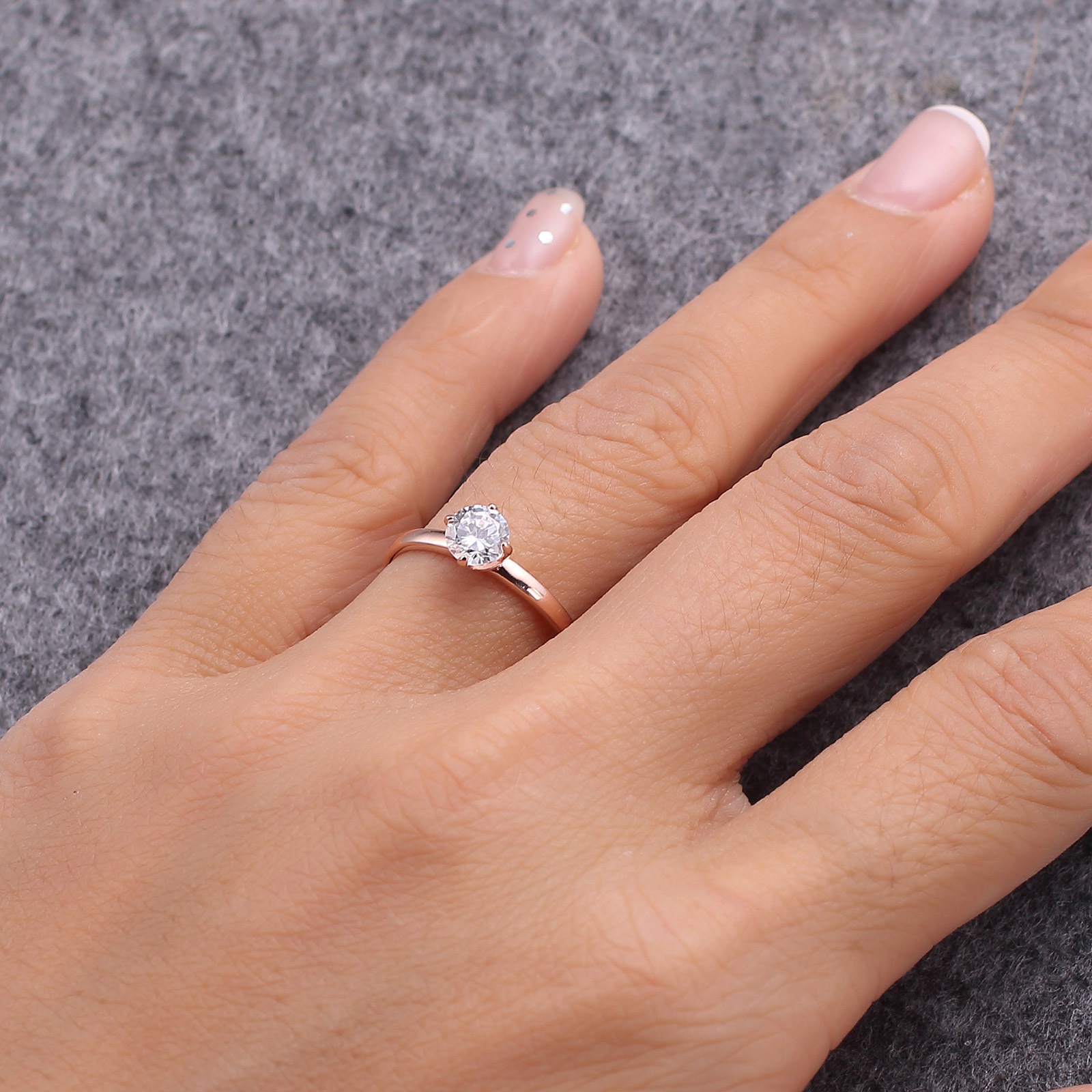 engagement ring diamond fashion custom rings jewelry women 925 sterling silver ring