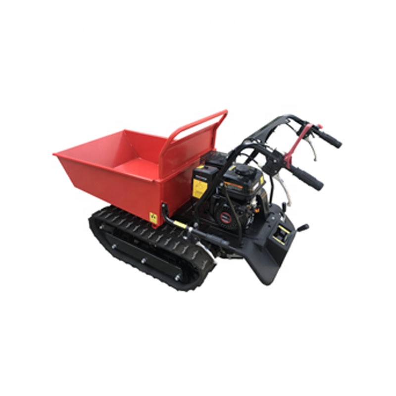 Гидравлический 9,5 HP резиновый Гусеничный мини-самосвал Power Wheel Barrow Muck грузовик садовый транспортер 2 гусеничный транспортер CE