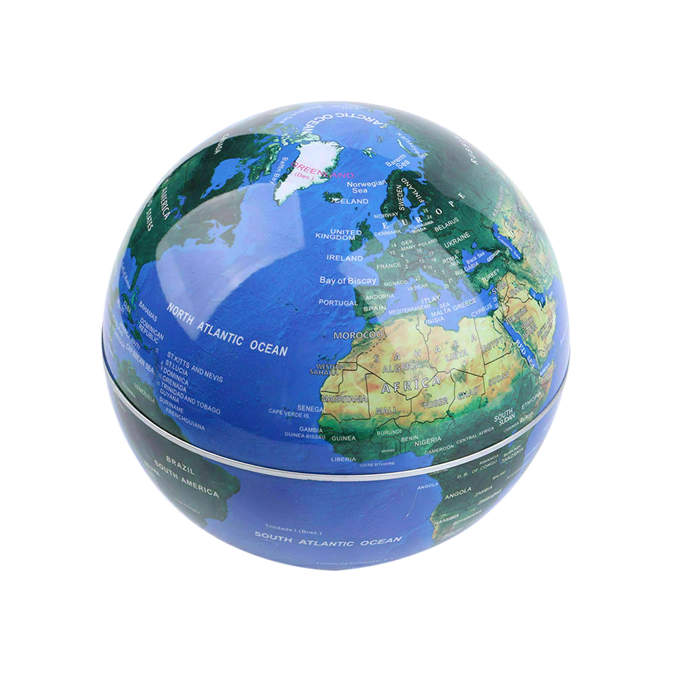Very Useful New 6" Room Magnetic Levitation World Globe Map Educational Floating Decor Light