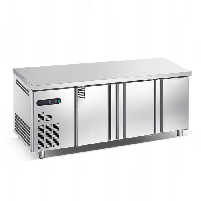 Refrigeration Equipment Commercial Worktop Chiller Freezer Refrigerator with Three Doors