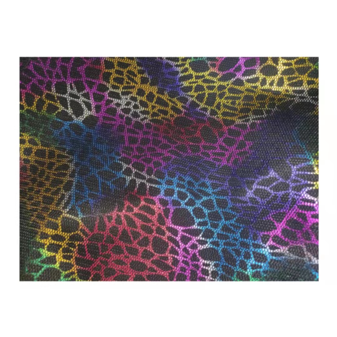 Coloured reflective fabric Composite process color shoe fabric Tear resistant and wear resistant vamp fabric