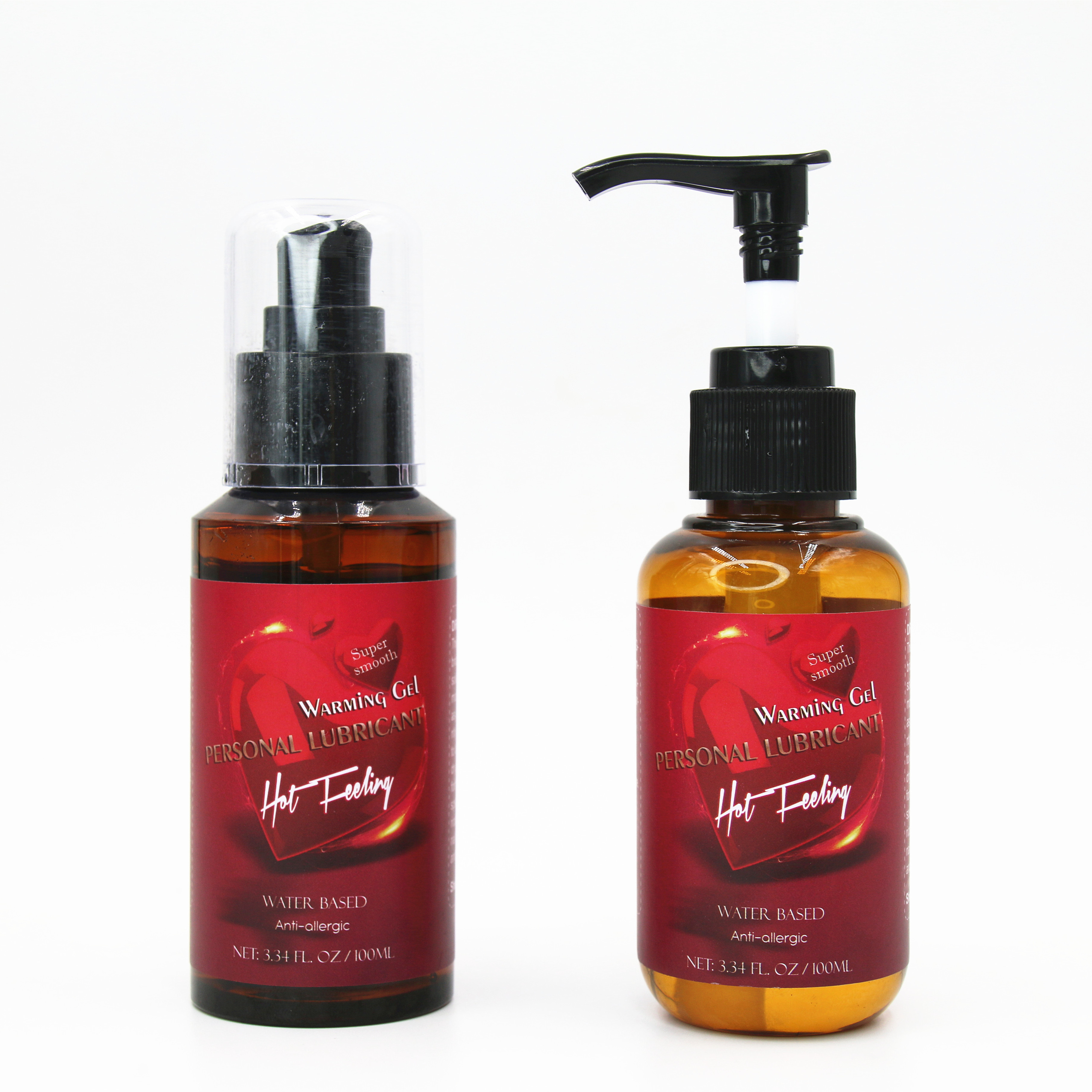 Natural Formula Hot Feeling Parabens Free Super Silky Smooth Water Based Warming Gel Personal Lubricant Body Lube 100ml For Sex