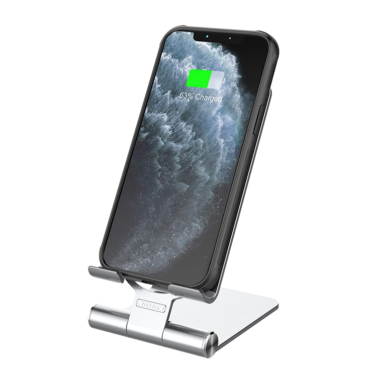 Nillkin Беспроводное зарядное устройство Подставка для телефона держатель для iphone 12/12 Pro Подставка для сотового телефона Регулируемая подставка для телефона зарядное устройство
