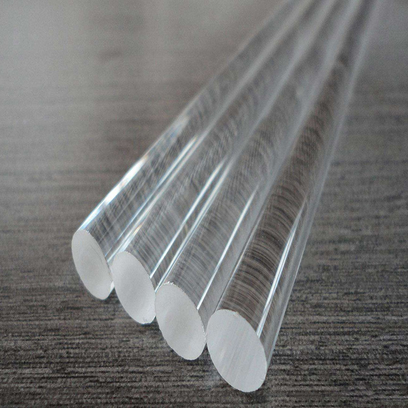 Success High Temperature Clear Quartz Glass Rod Customized Quartz Rod