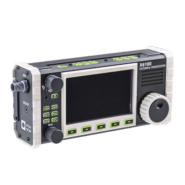 Новейший портативный Sdr трансивер Xiegu X6100 0,5 МГц ~ 30 МГц/50 МГц ~ 54 МГц со встроенным модемом, предустановленными сообщениями, автоматический вызов Cw