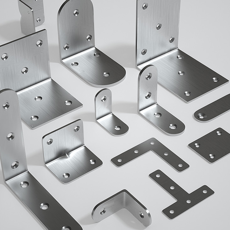 WELLTOP Furniture Hardware L Shape Steel Flat Angle Bracket Iron Metal Cabinet Frame Corner Bracket Fastener VT-13.036