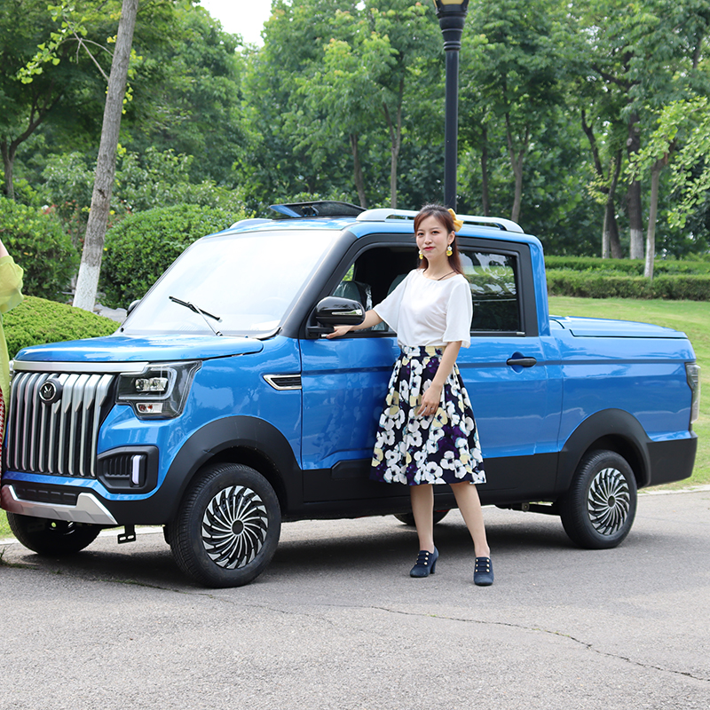Hot Promotional Products Powerful Up Mini Trucks Cargo Vehicle Made In China 2021 Solar Electric Pickup Truck