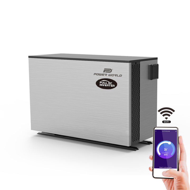 Новый дизайн, инверторный водонагреватель R32 Power World для бассейна, тепловой насос