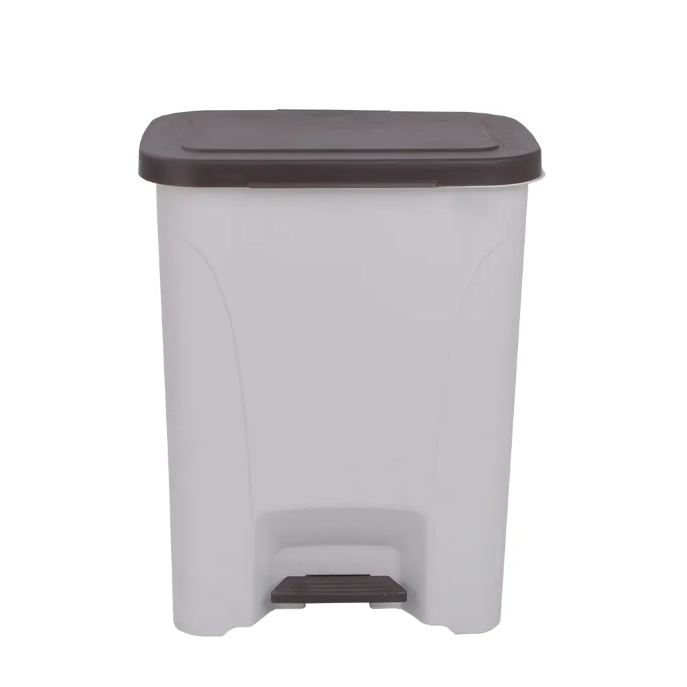 Customized logo 25L small size recycle bin plastic pedal dustbin