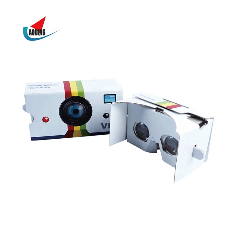 Durable 3D VR Google Cardboard 2.0 plus with adjustable A grade lens Smart Google Glasses