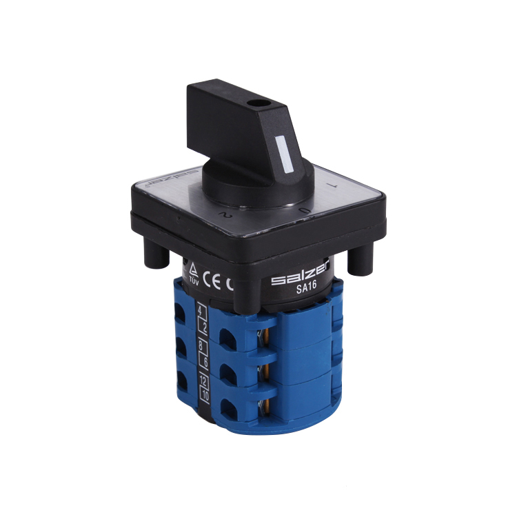 Salzer SA16 16 a 1-0-2 3 полюсные 61027 поворотные кулачковые переключатели, ручной переключатель 48x48 мм (одобрено TUV,CE и CB)