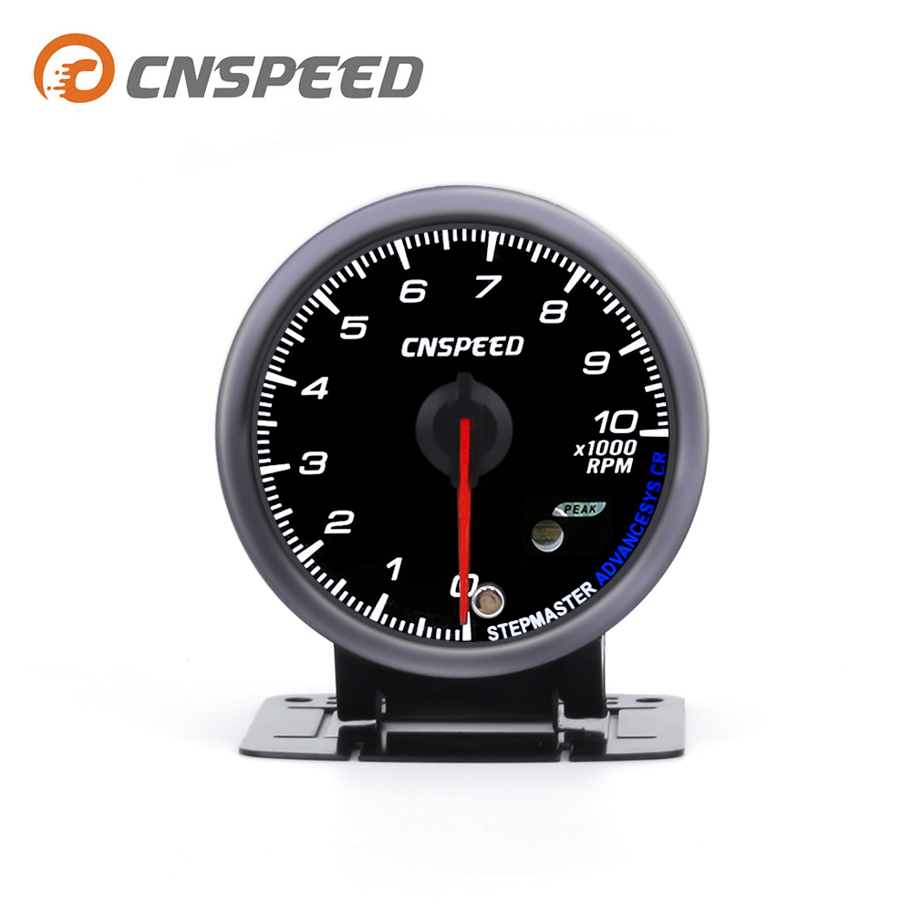 CNSPEED 2,5 ''60 мм красно-белый светодиодный указатель для автомобильного двигателя 0-10000 об/мин измеритель тахометра