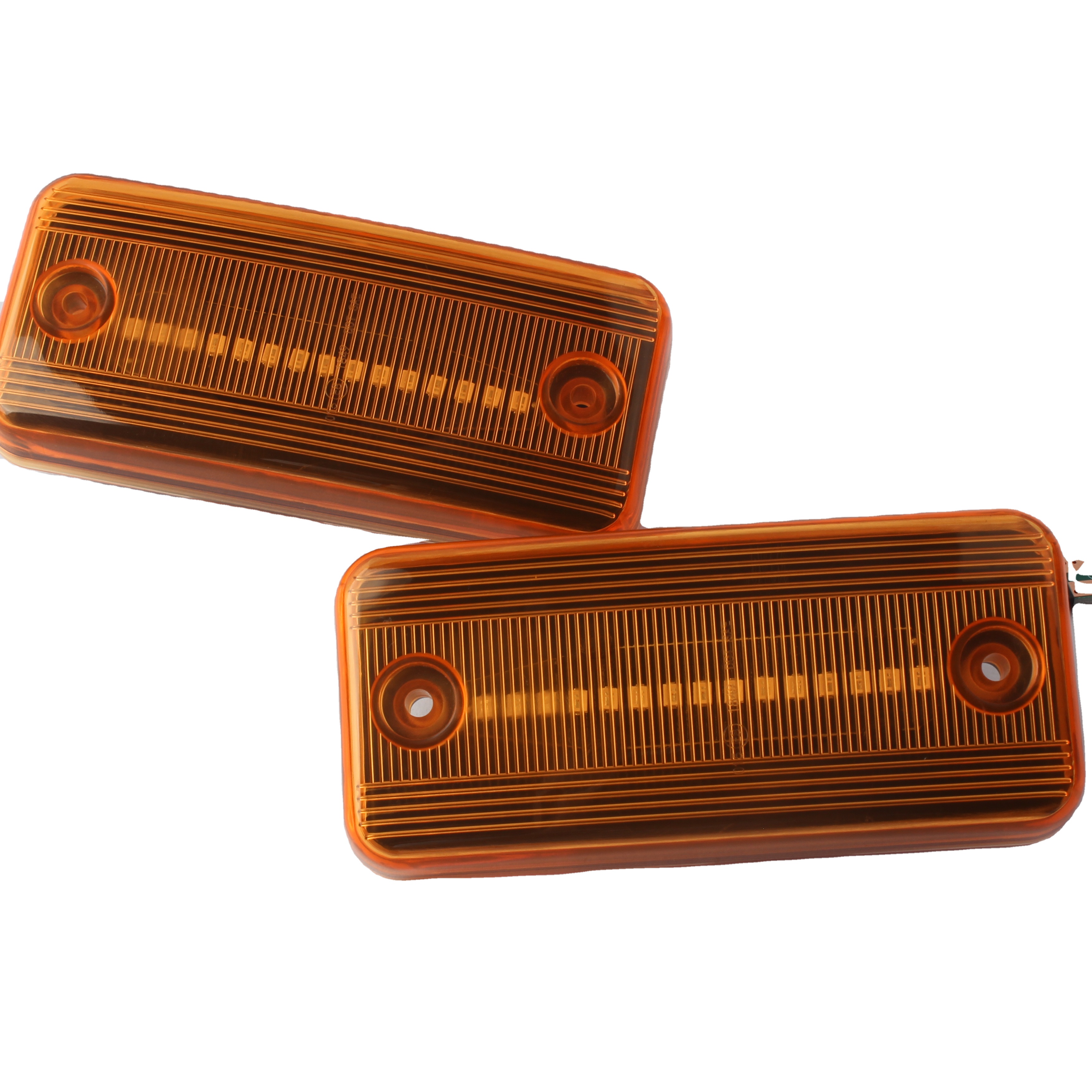 Carroads 24V 4 LED Amber White Red Side Marker light 12V Position Light Super Bright Side Lamp for Truck Lorry