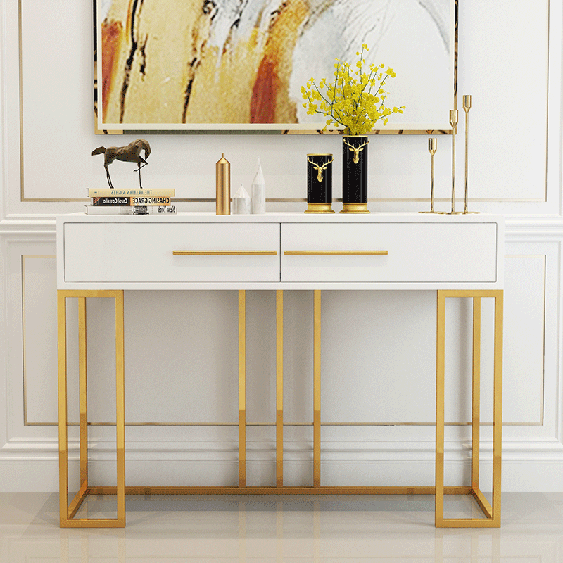 Minimalist entrance porch table Nordic light luxury wind modern and simple door by the wall corridor corridor with drawer porch